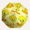 Автоматический зонт Looney Tunes Птичка Твити   Компактный дорожный зонт, 8 спиц, прочная конструкция, идеальный подарок, 180