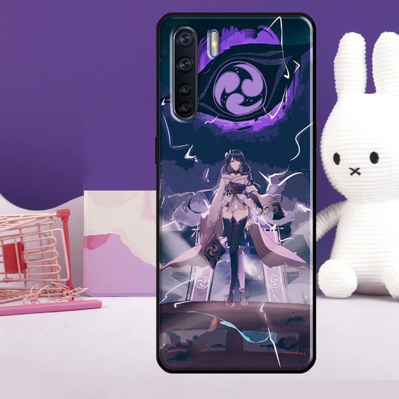 Кейс Genshin Impact Райдэн Сёгун Баал для Oppo A60 A80 A40 A77 A57 A17 A74 A54 A94 A78 A98 A18 A38 A58 A96 A76 A16 A15 A5 Pro