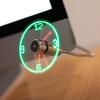 Yousheng Cooling Neon Fan Creative Mini USB Powered LED Time Display Clock Настоящее лето