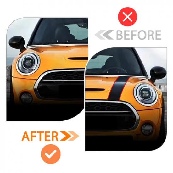 Наклейка на капот автомобиля для MINI Cooper F55 F56 Крышка двигателя Полоса гоночная
