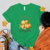 Горячий Осенний Самая Милая Тыква На Грядке Графические Футболки с Коротким Рукавом Для Женщин Мужчин Рубашки Свободная Футболка Повседневные Летние Футболки