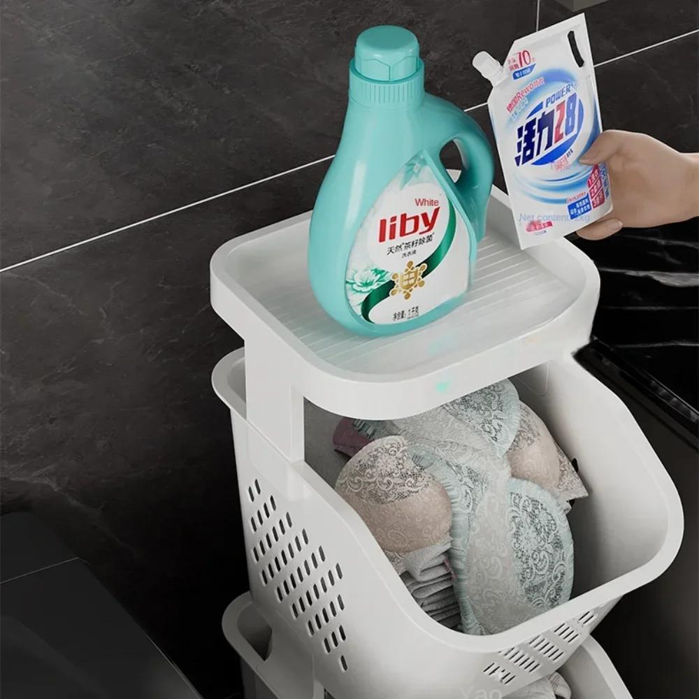 Корзина для хранения белья, многослойная корзина для белья, органайзер для ванной комнаты, полки, бытовой туалет, современная корзина для хранения инструментов