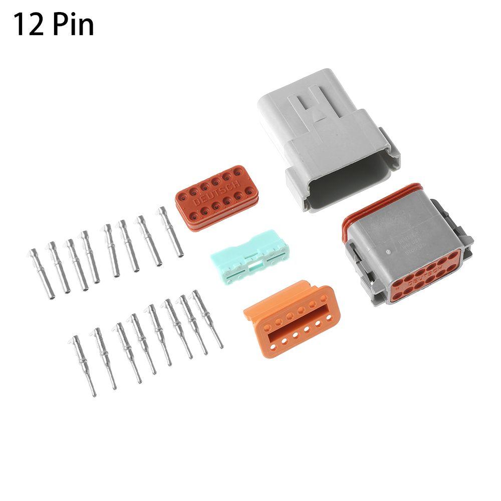 2/ 3/ 4/ 6/ 8/ 12P Seal Kits Male and Female Waterproof Connector Socket Plug Wiring DT06/04