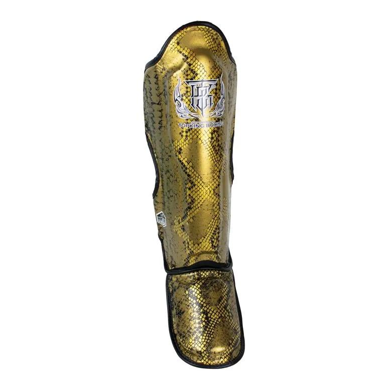 Top King Super Star Snake Shin and Foot Protectors Black/Gold L
