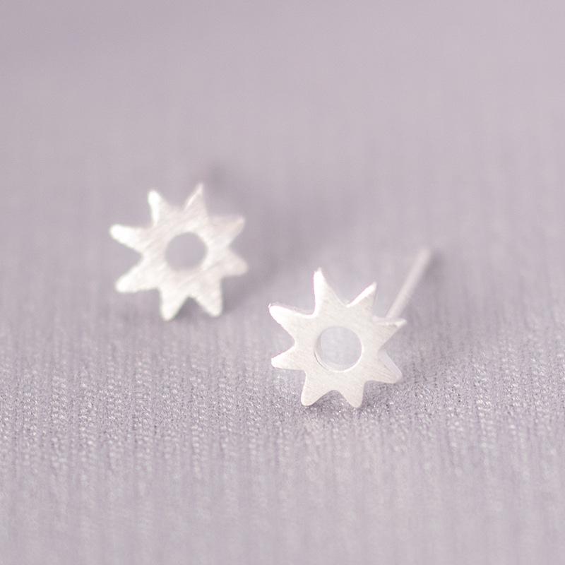 Korean Style S925 Silver Needle Stud Earrings for Women – Minimalist & Personality Design