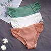 3 Pieces Women's Pure Cotton Underwear Women's Soft and Comfortable Girl Large Size Medium and Low Waist Triangle Underwear Fashion Sports Panties