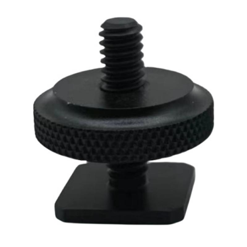 Solid Metal Hot Shoe to 1/4Inch Screw Adapter for All DSLR Cameras Environmentally Friendly Design for Photography