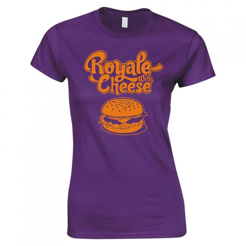 Inspired By Pulp Fiction Royale With Cheese Ladies Skinny Fit Tshirt