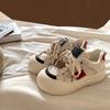 Niche Macaron Platform White Shoes Women's Ins Korean Version of Versatile Bread Shoes Sports and Leisure Board Shoes Tide