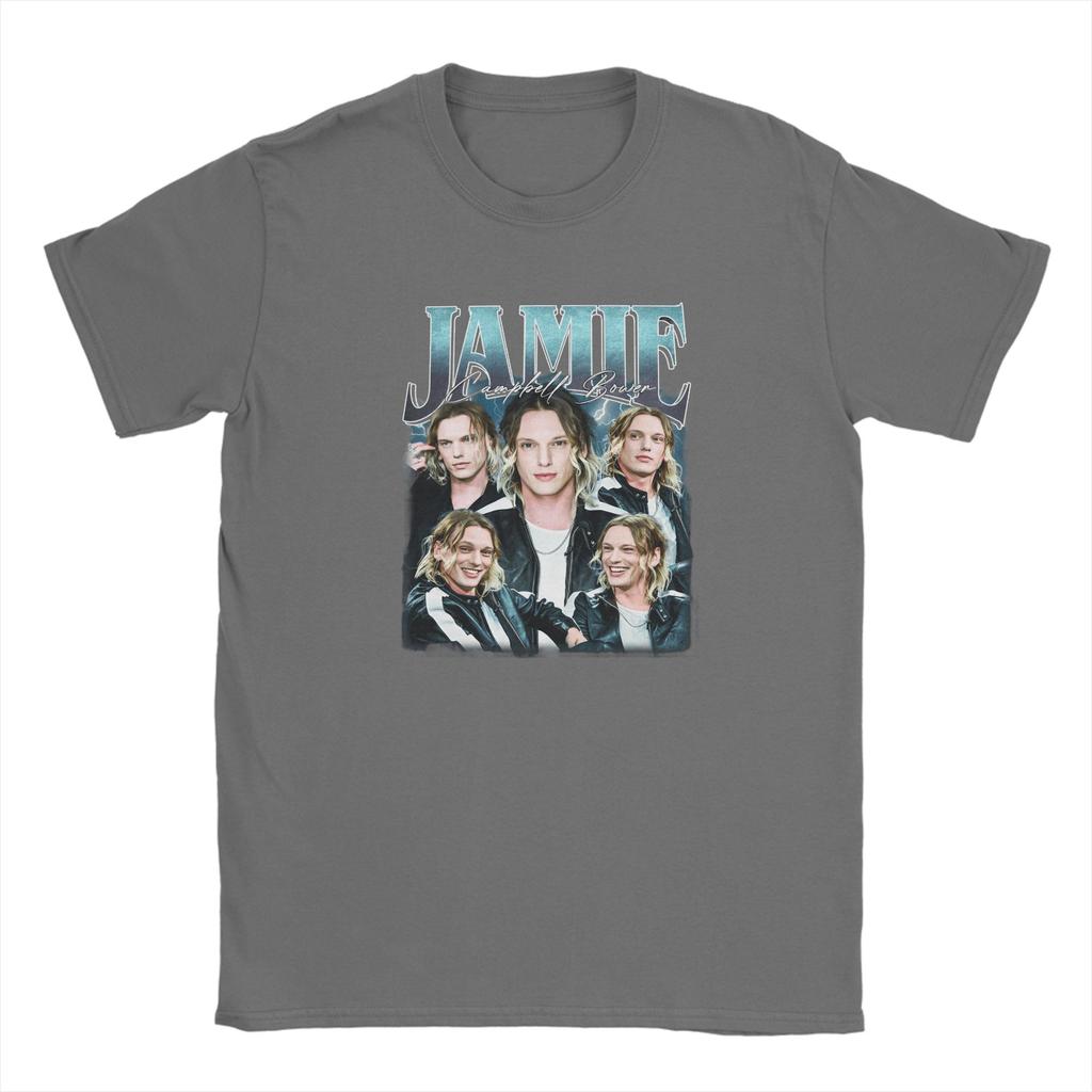 Casual TShirt Summer JJamie Campbell Bower Trendy Cool T Shirts 100 Cotton Tshirt for Fun Loose Short Sleeve Clothing