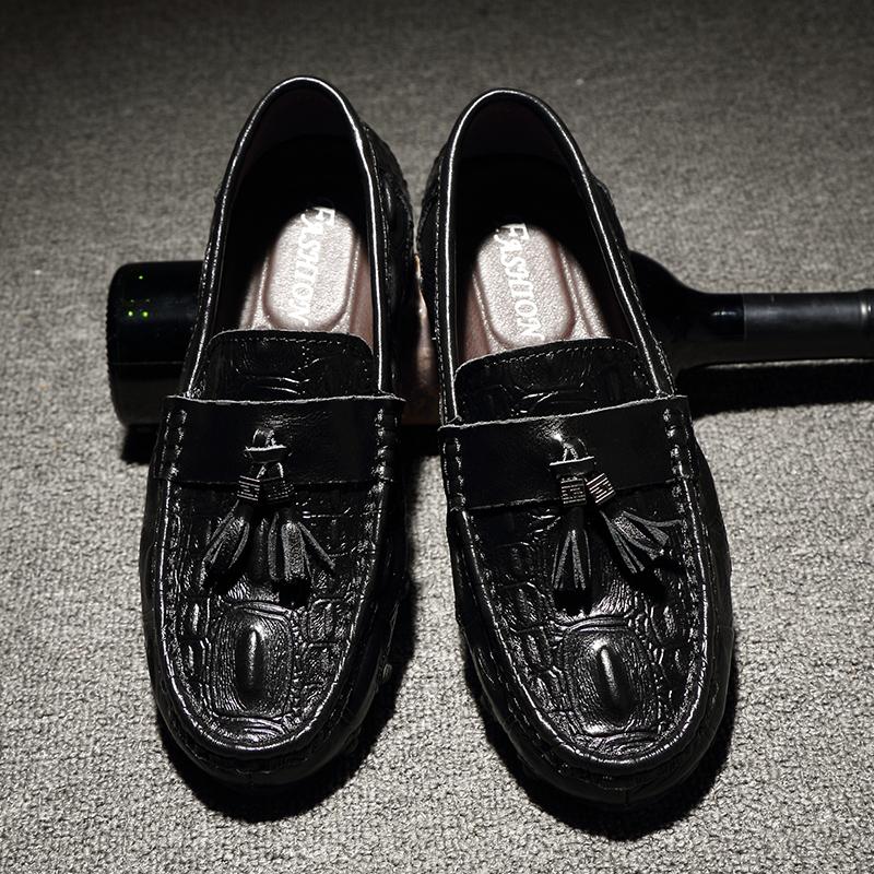 Luxury Brand Men Loafers 2024 Genuine Leather Casual Shoes Crocodile Pattern Mocassins Men's Shoes Plus Size 38-47 Driving Shoes