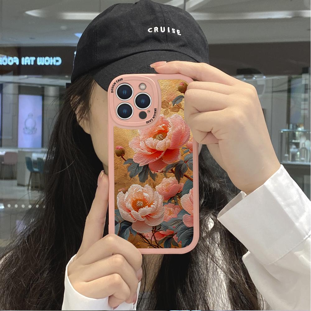 Тонкий чехол для телефона с рисунком цветов тюльпанов из мягкого силикона и искусственной кожи для Samsung Xiaomi Poco Redmi