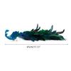 2Pcs Artificial Natural Feathered Peacocks with Long Tail Designs Christmas Tree Clip on Ornaments for Home Party Decor