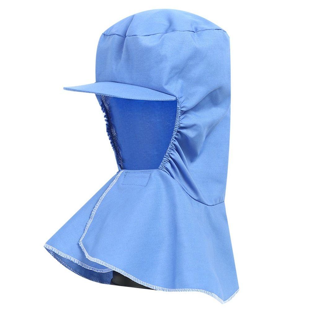 Breathable Dust-free Shawl Hat Solid Color Work Hat New Labor Protection Hat  Workshop