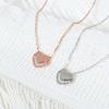Ожерелье Love для женщин Ins Niche Design Light Luxury Gentle Heart Zircon Clavicle Chain