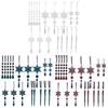 18PCS Transparent Hanging Decorations Durability Snowflake Acrylic Ice Cone Ornamentation MultiUse Holiday Decors
