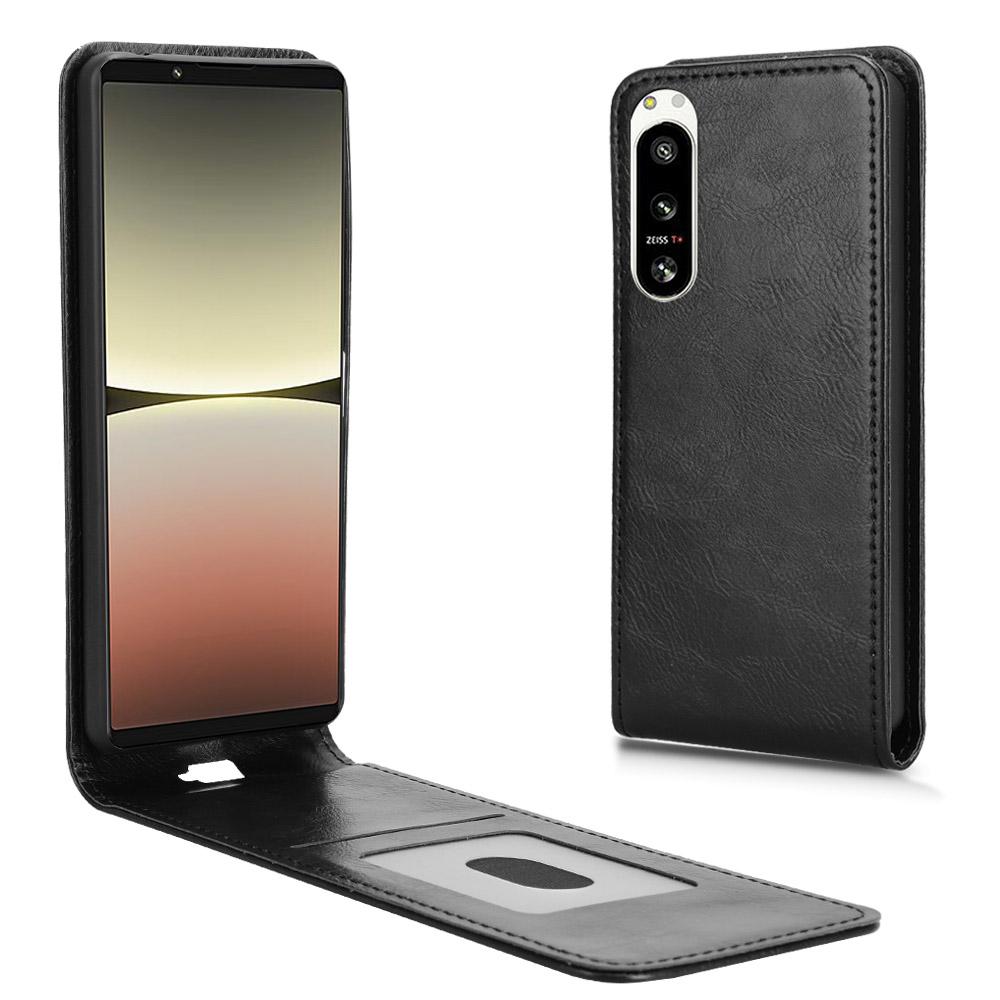 Чехол для Sony Xperia 5 IV 5G с отделением для карт, магнитный вертикальный откидной кожаный чехол для телефона