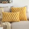 Мягкие Наволочки для Декоративных Подушек Вязание Мех Однотонный Чехол для Подушки Дивана Подушка для Талии Наволочка Защитный Чехол для Подушки Офисный Диван