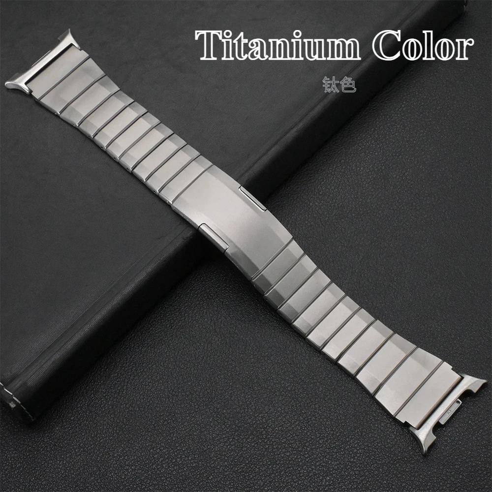 Титановый ремешок для Samsung Galaxy Watch 8 44 мм 40 мм 8 Classic 46 мм Роскошный металлический браслет для Galaxy Watch 4 5 6 7 Ultra 47 мм Аксессуары