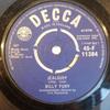 7inch Record BILLY FURY - Jealousy 45F11384 Decca 1961 UK Rock Used