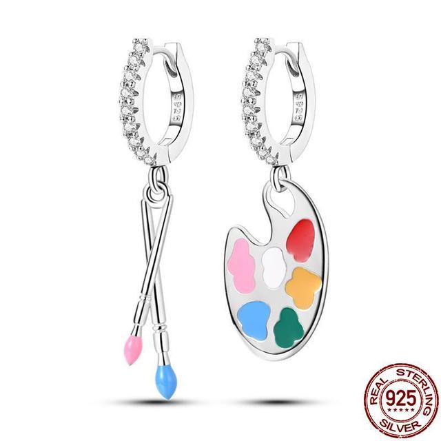 100% настоящие серьги из серебра 925 пробы, снежинка, циркон, в форме сердца, золото, розовое золото, циркон, ювелирные изделия, сверкающий кулон-обруч