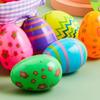 3 шт. пасхальное яйцо яркий цвет мультяшный узор капсула яичная скорлупа шарики-сюрпризы игрушка для праздничного украшения
