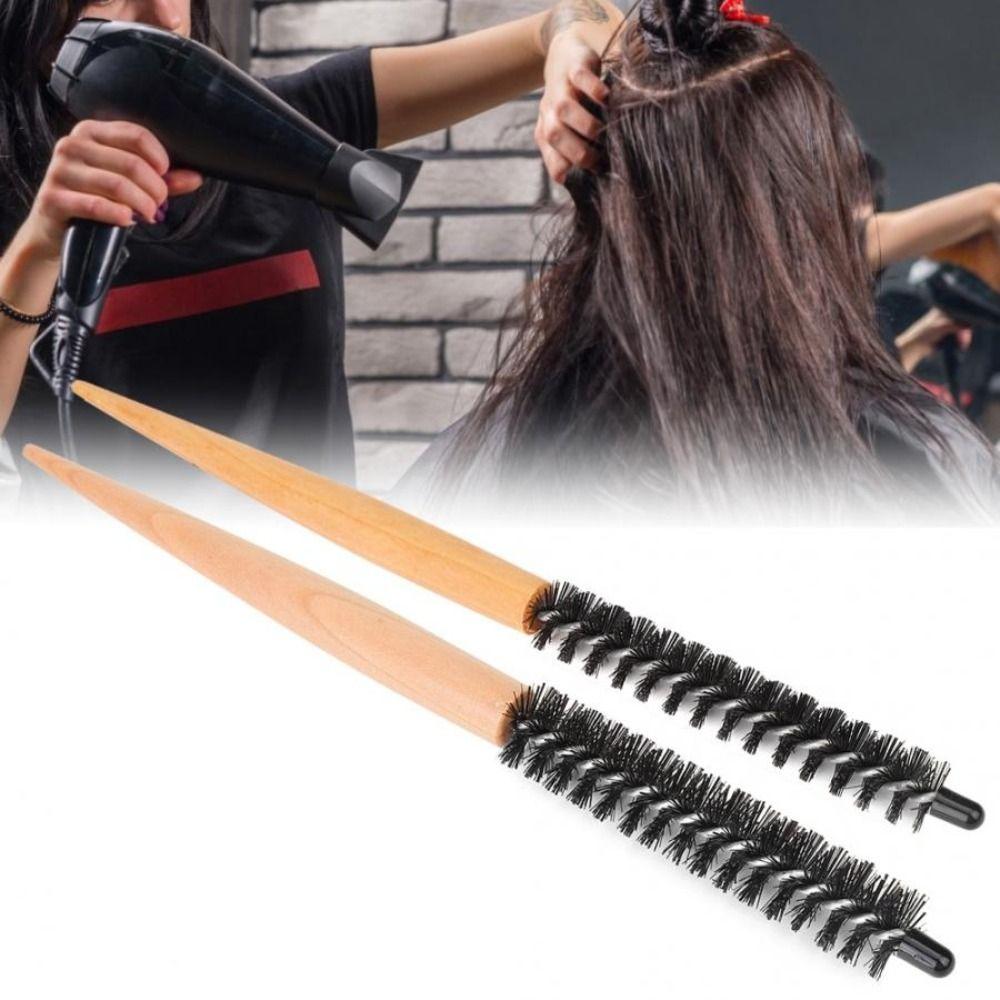 Makeup Comb Hairdrerssing Tool Hair Curling Brush Mini Round Comb Roller Comb Round Hair Brush