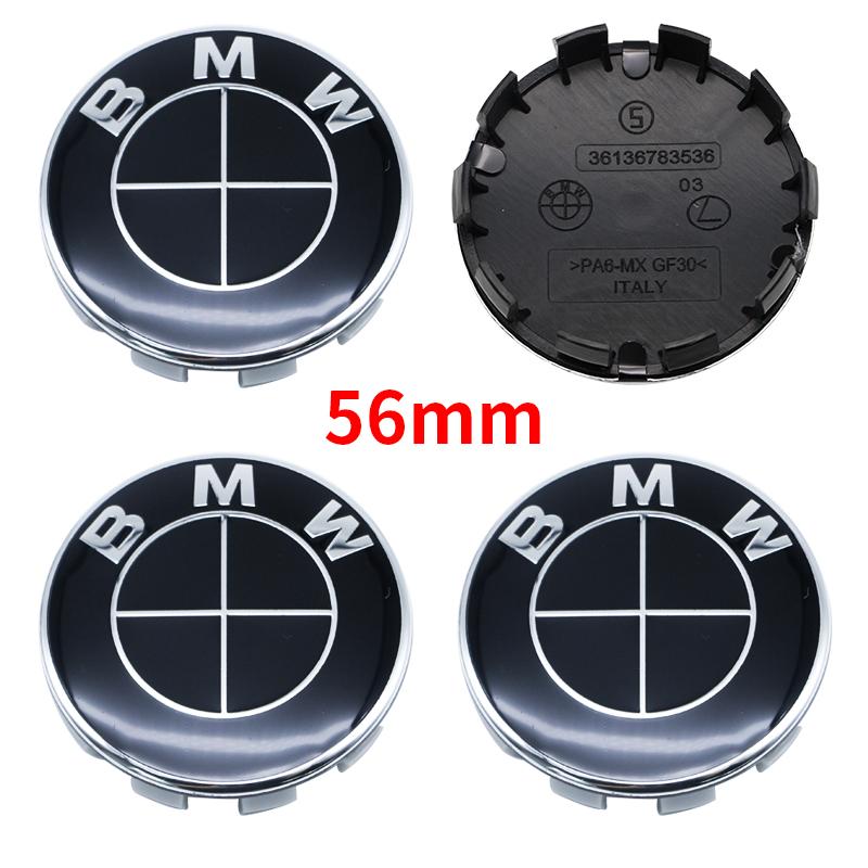 MLKQ6 All Black 82mm 74mm Car Front Rear Logo 68mm Wheel Hub Center Cover Steering Wheel Center Stickers For BMW E90 E87 F20 E46 F30