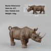 Модель Дикого Африканского Носорога Коллекционная Игрушка Для Образовательной Выставки И Обучения Детей