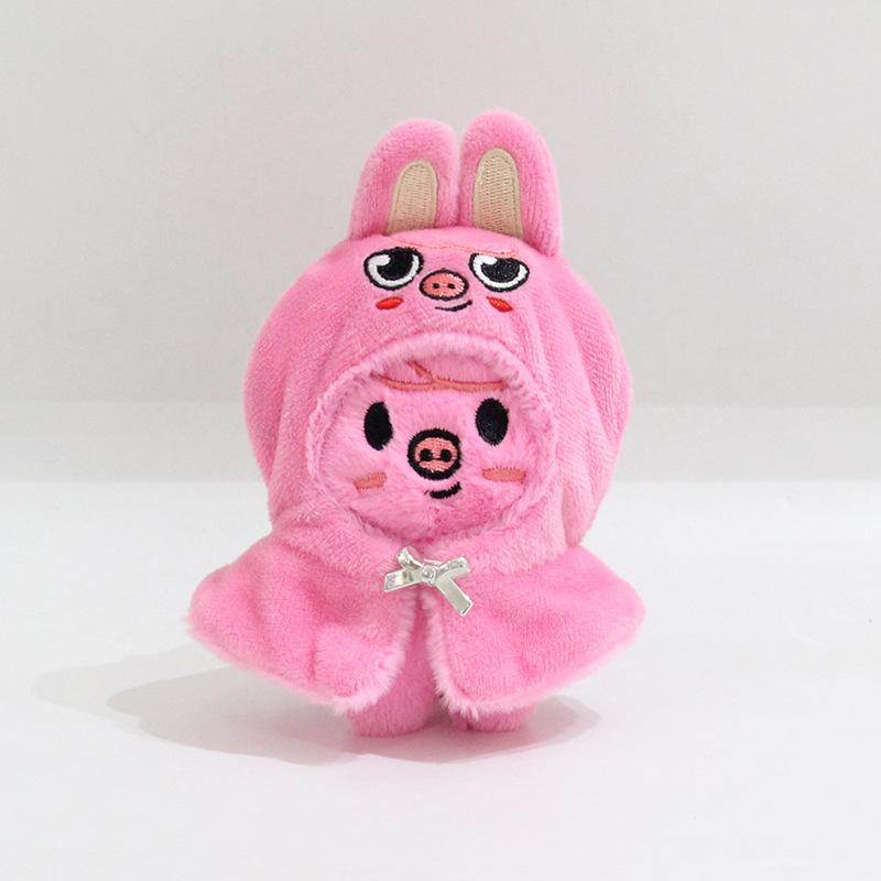 Плюшевый брелок для ключей Bang Chan Stray Kids с одеждой, набор кукол 4 дюйма, фигурка аниме-персонажа, кристально мягкий наполнитель из ПП хлопка