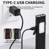 Multi-functional Flashlight with Back Clip USB Rechargeable IPX4 Waterproof Work Lamp Magnetic Portable Outdoor Camping