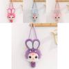Cute Animal Plush Keychain With Short Faux Fur For Kids And Bag Decor