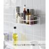 Yamazaki Tower Spice Rack with Film Hooks, White, Approx. W28 x D12.5 x H7cm (excluding film hooks), Floating Kitchen Storage, Model 2185
