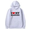 Я люблю Мою Zahide Merch Толстовки Мужчины Женщины Мода Хип-Хоп