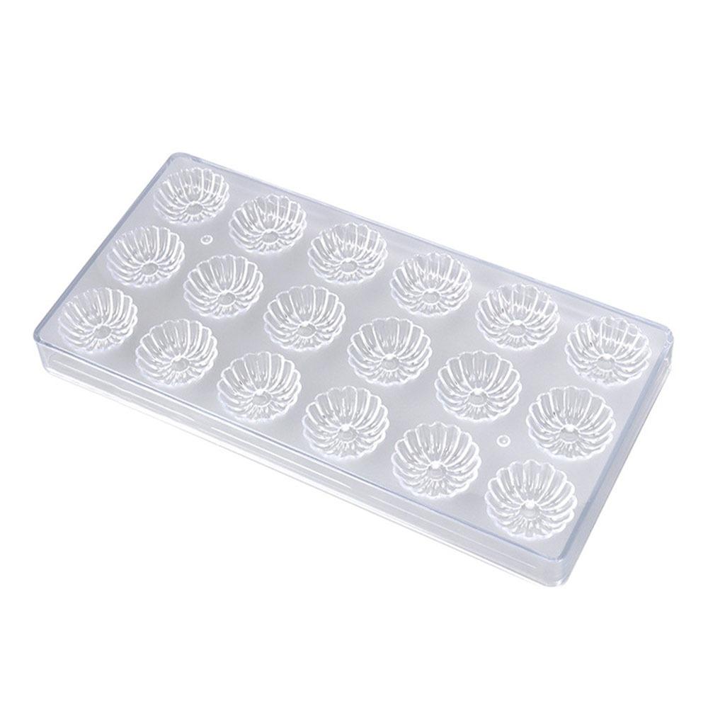 Легко моющаяся поликарбонатная форма для шоколада Прозрачная Прочная Кондитерская форма Многоразовая Выпечка Инструмент для выпечки Кухонные принадлежности