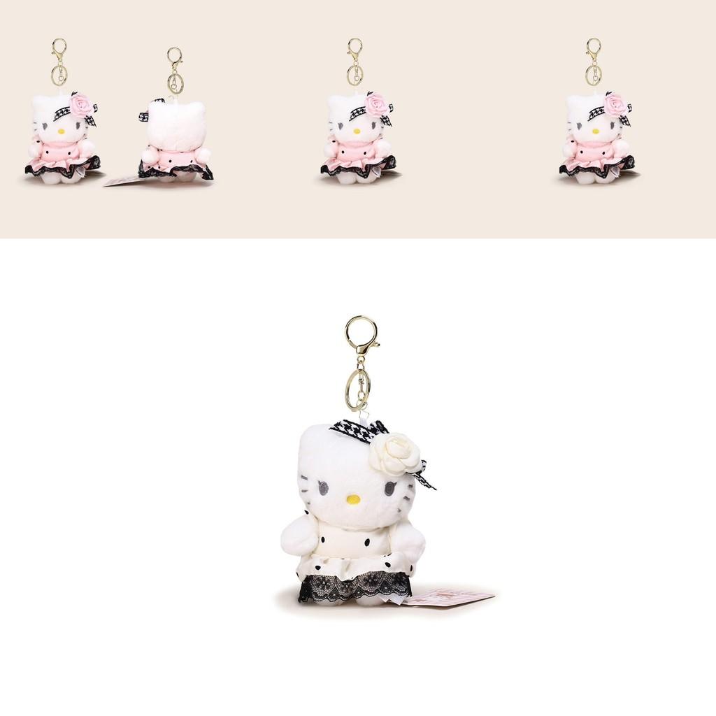 Hello Kitty Plush Pendant With Flower And Lace Dress Decoration For Kids And Teen Key Accessories