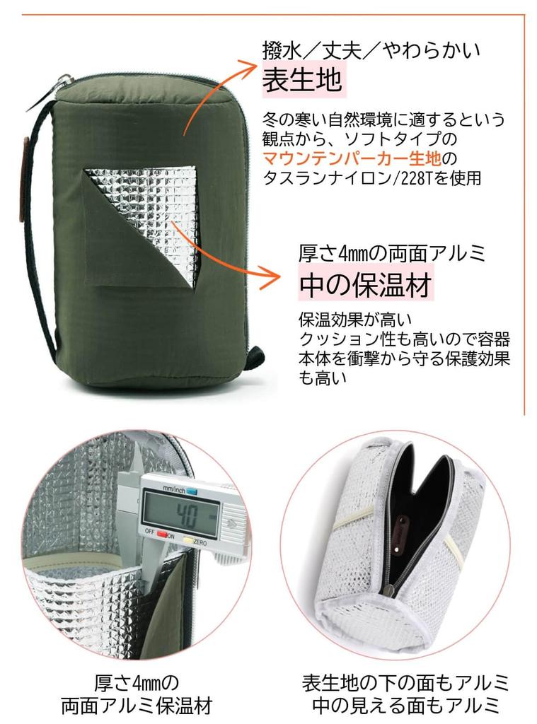 Лучший Хит Награда Чехол для Суповой Банки Изолирует Размеры Суповых Банок Красный [Победитель Рейва] [Подходит для Онигири] и [Вертикальная Молния] (300мл, 400мл, 500мл) -