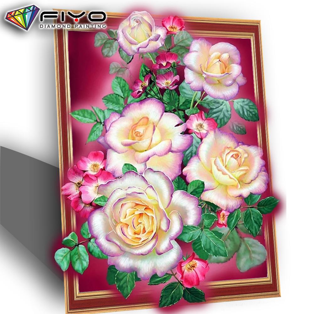 Полная квадратная алмазная живопись Роза картина со стразами 5D Алмазная вышивка цветок Алмазная мозаика подарок ручной работы