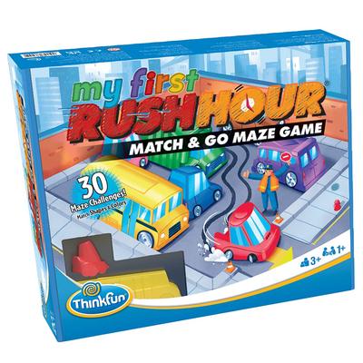 ThinkFun Первая игра «Первый наплыв» для детей от 3 лет и «Побег из МЕНСА» Развивающая настольная игра-подарок для «Моего часа» (Код товара 76411) вверх. [Игра про дорожное движение,