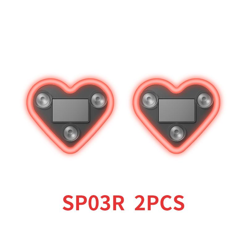 Автомобильный солнечный салонный неоновый светильник в форме сердца, атмосферный светильник, украшение, светодиодный светящийся в форме сердца атмосферный светильник на окно автомобиля