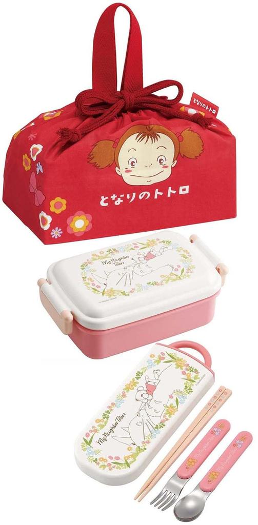 Ланч-бокс Skater со шнурком и вставкой для детей, сделано в Японии, ланч-бокс Ghibli Totoro Mei для девочек, KB7 для детей