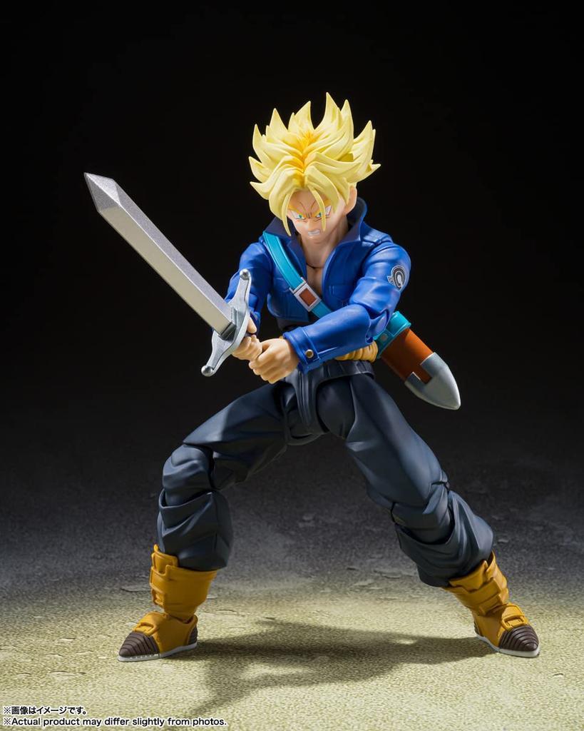 TAMASHII NATIONS Dragon Ball Z Super Saiyan Trunks Мальчик из будущего 140 мм ПВХ АБС окрашенная подвижная фигурка SHFiguarts - - Приблизительно. &