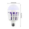Mosquito Bulb 15W LED Birdcage Mosquito Kill Purple Light  Bulb