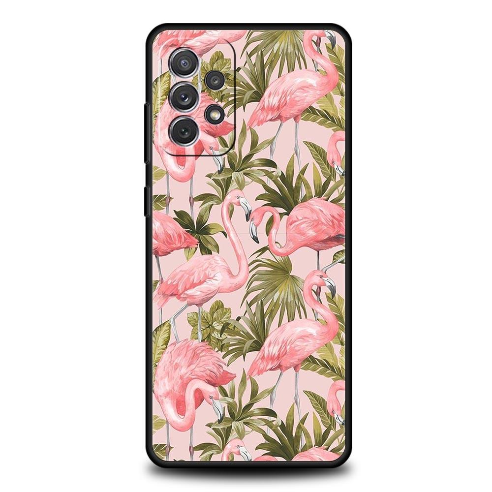 Розово-красный чехол-фламинго для телефона Samsung Galaxy A51 A71 A21S A12 A11 A31 A41 A01 A03s A52 A32 A22 A13 A23 A33 A53 A73 5G