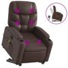 VidaXL Fauteuil Inclinable de Massage, Chaise de Relaxation avec Dossier et Repose-pied Réglables, Siège de Salon Salle de 3204667