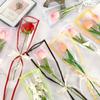 Multifunctional Single Bouquet Bag Transparent Flower Wrapping Bag for 50pcs Anniversary