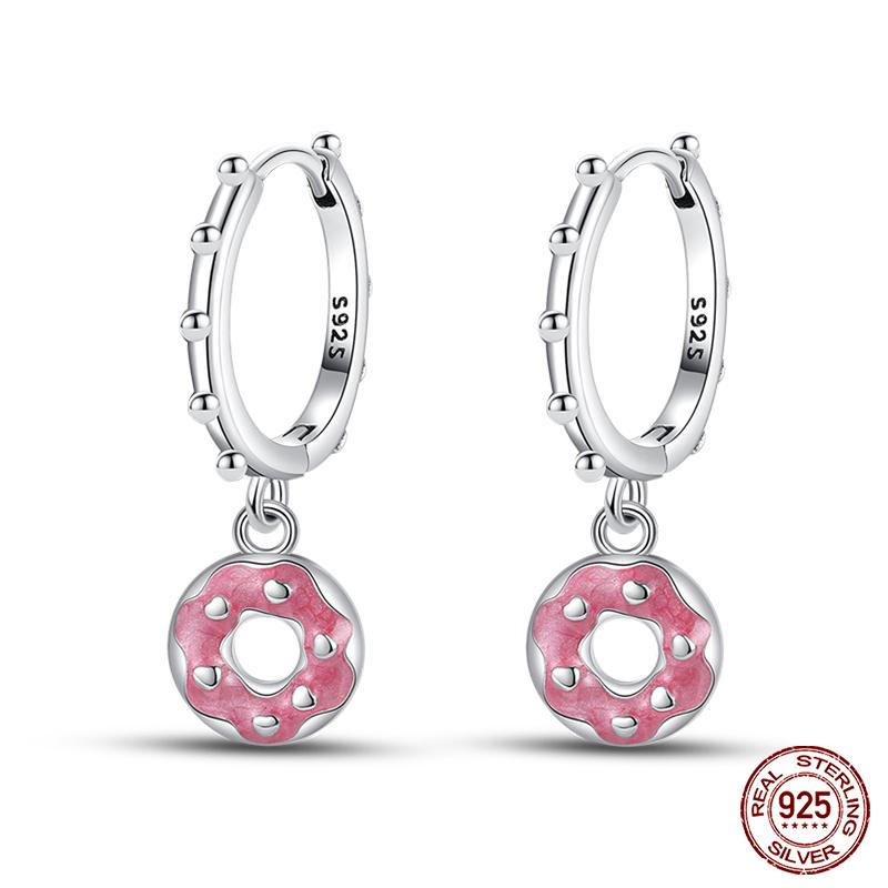 Серьги для женщин 100% серебро 925 пробы Золотой Подсолнух Вишня Подвески Серьги Изящные Свадебные Помолвочные Вечерние Украшения Подарки