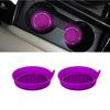 2/4pcs Car Cup Holder Coaster Silicone Cup Holder With Bling Crystal Rhinestone Insert Non-Slip Cup Holders Silent Cup Pad