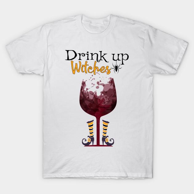 Футболка женская Drink Up Witches смешная хеллоуинская поговорка подарок на вино Harajuku принт Kawaii футболка летняя женская футболка с коротким рукавом топ футболка