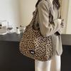 Сумка через плечо Сумка через плечо Сумка с леопардовым принтом Женская сумка для покупок большой вместимости